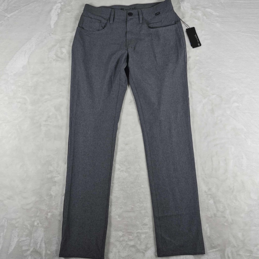 Travis Mathew Open To Close‎ Pants Men's 30x32 Gray Performance Golf Stretch NWT